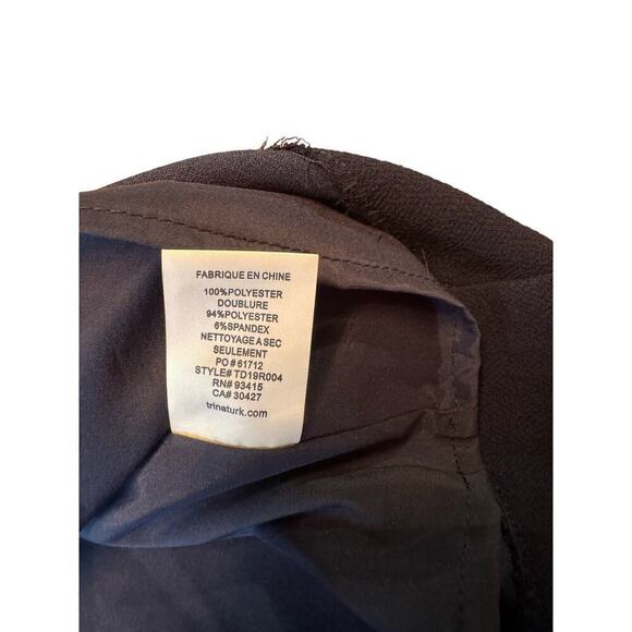 Trina Turk Navy Blue Cape Dress - Picture 11 of 14